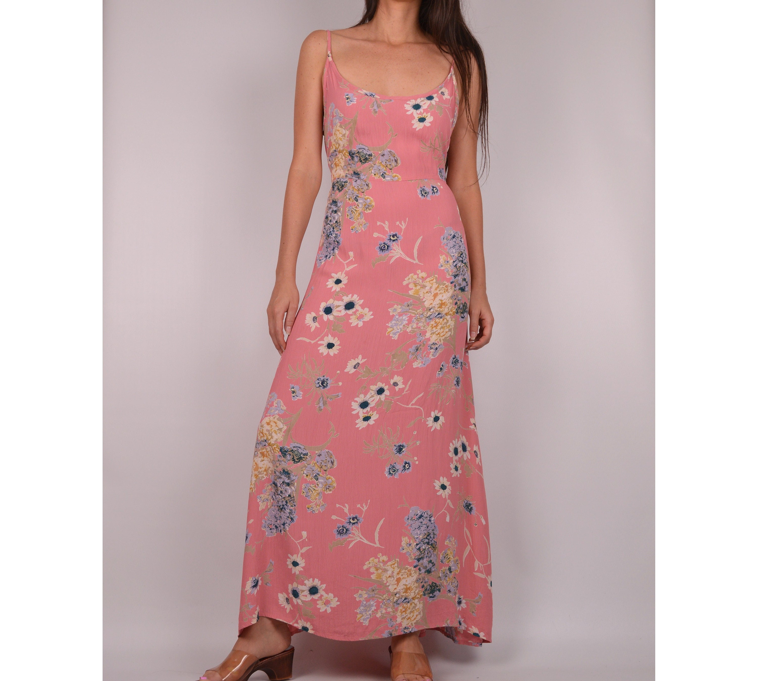 Vintage Wildflower Maxi Dress / SL