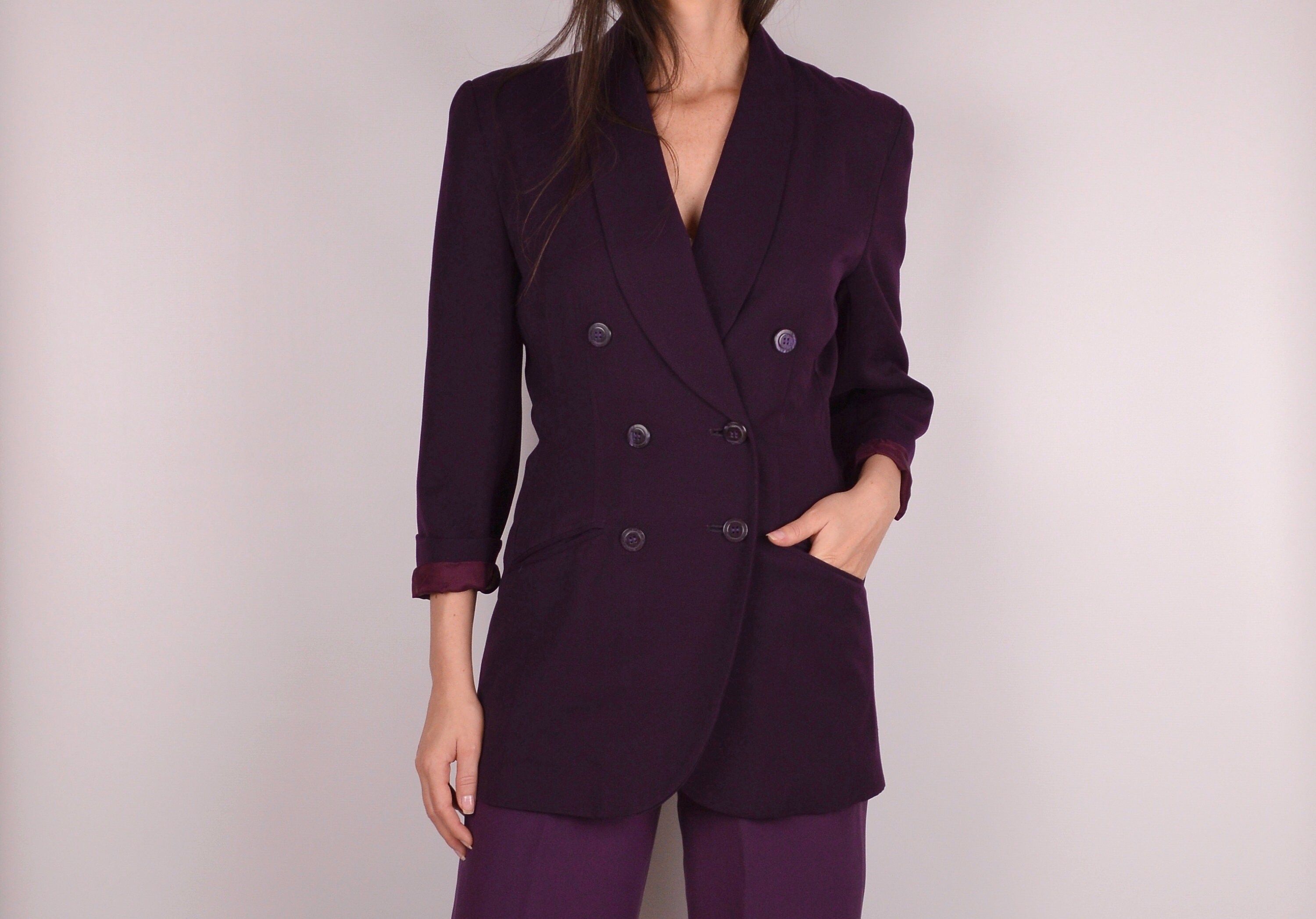 Vintage Eggplant Perfect Fit Blazer / S