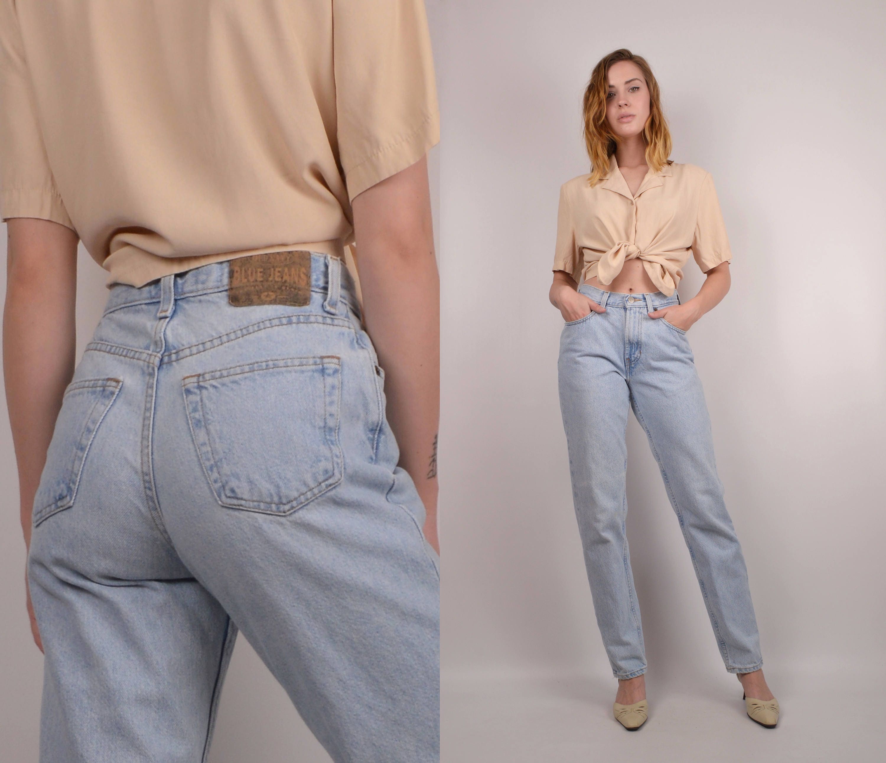 Vintage Tapered Leg Jeans XS