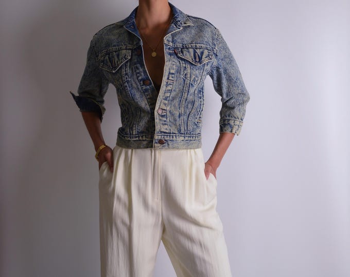 Vintage Levi's Acid Wash Denim Jacket