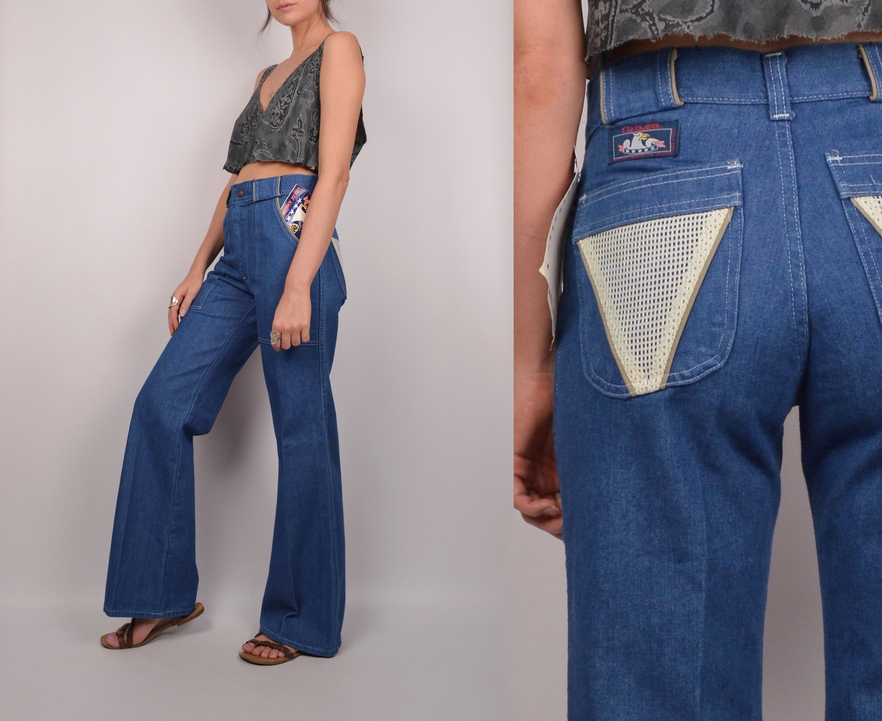 70's Wide Leg Flare Jeans vintage