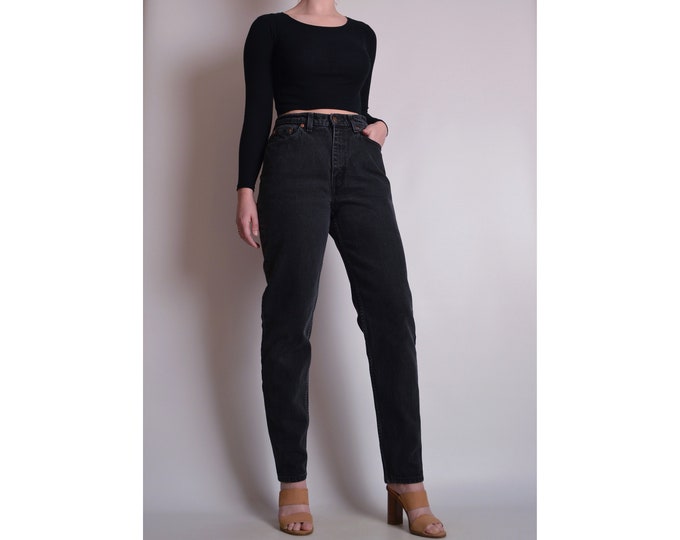 Vintage Black LEVI'S 512 Slim Jeans (28/29"W)