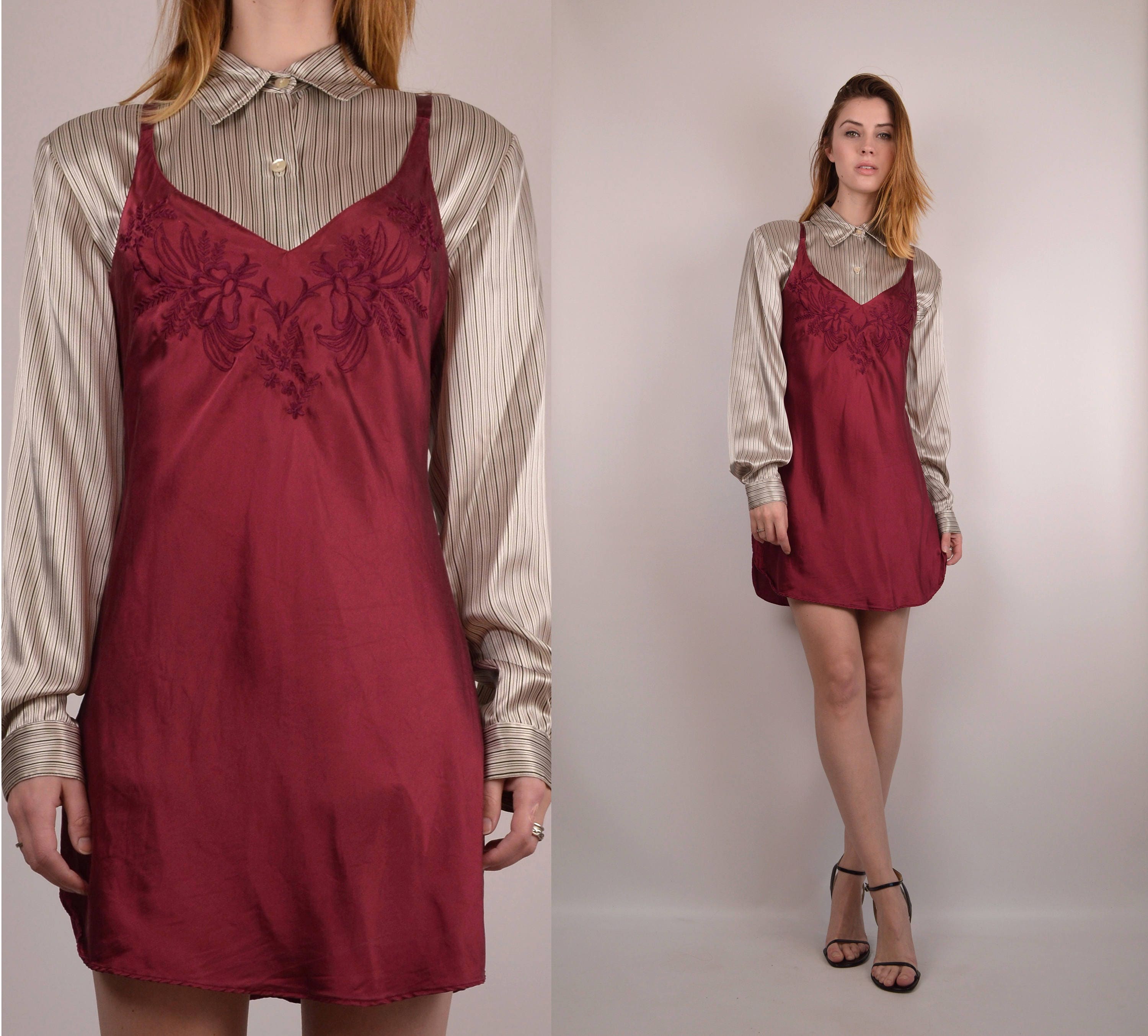 vintage silk slip dress