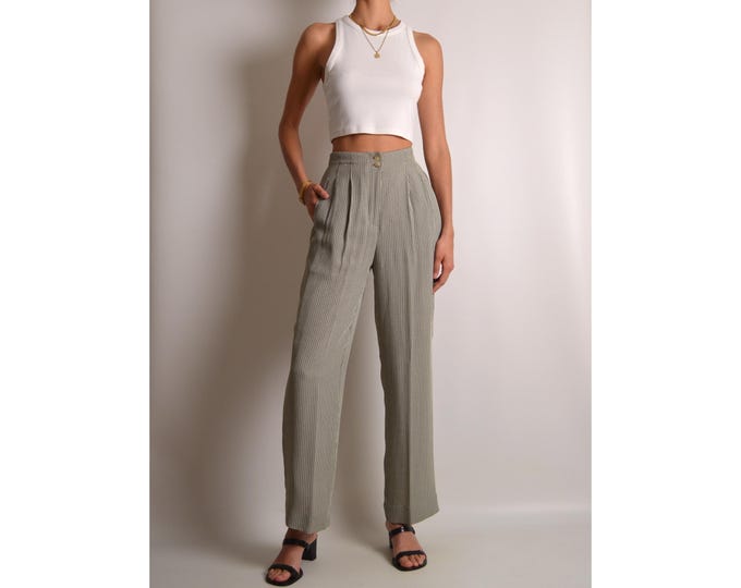 Vintage Pleated Trousers (24"W)