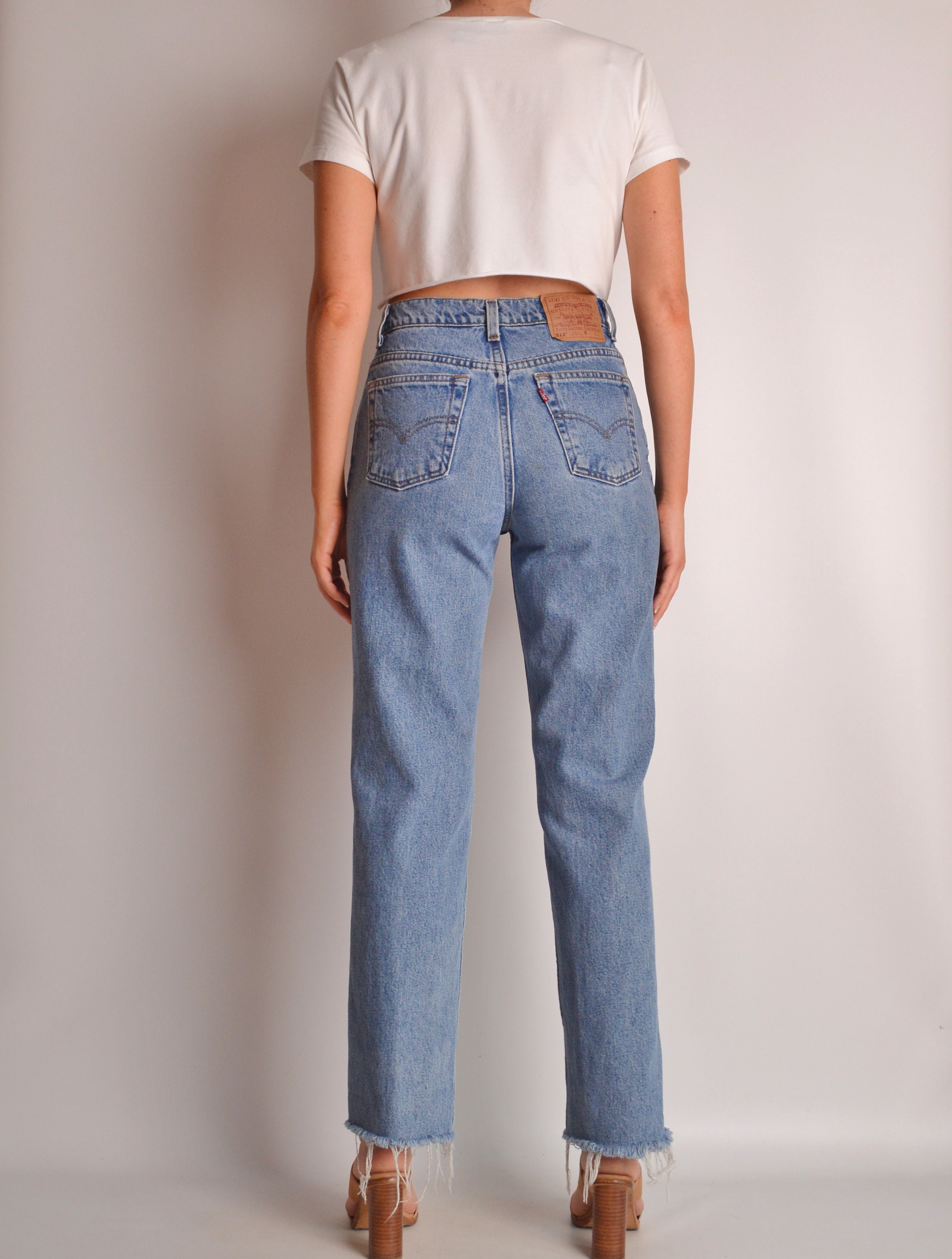 Vintage LEVI'S 512 Frayed Jeans (28W)