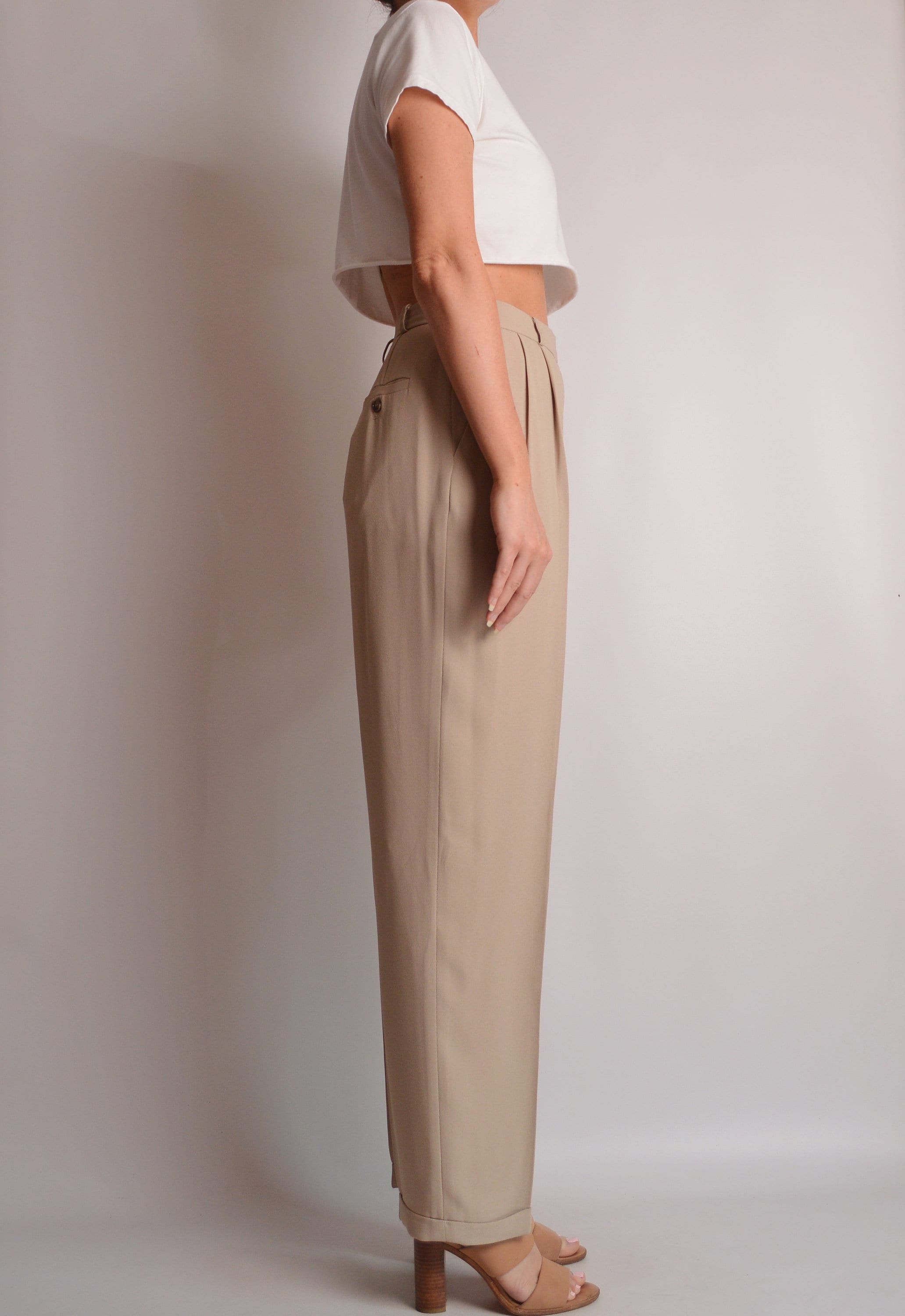 high waist trousers