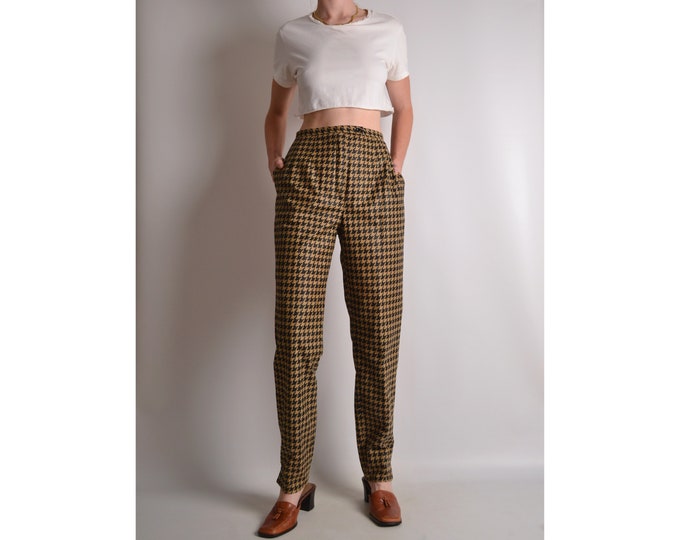 Vintage Houndstooth Trousers (26")