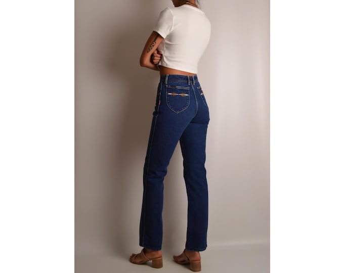 80's Jordache High Waist Jeans (26/27"W) Straight Leg