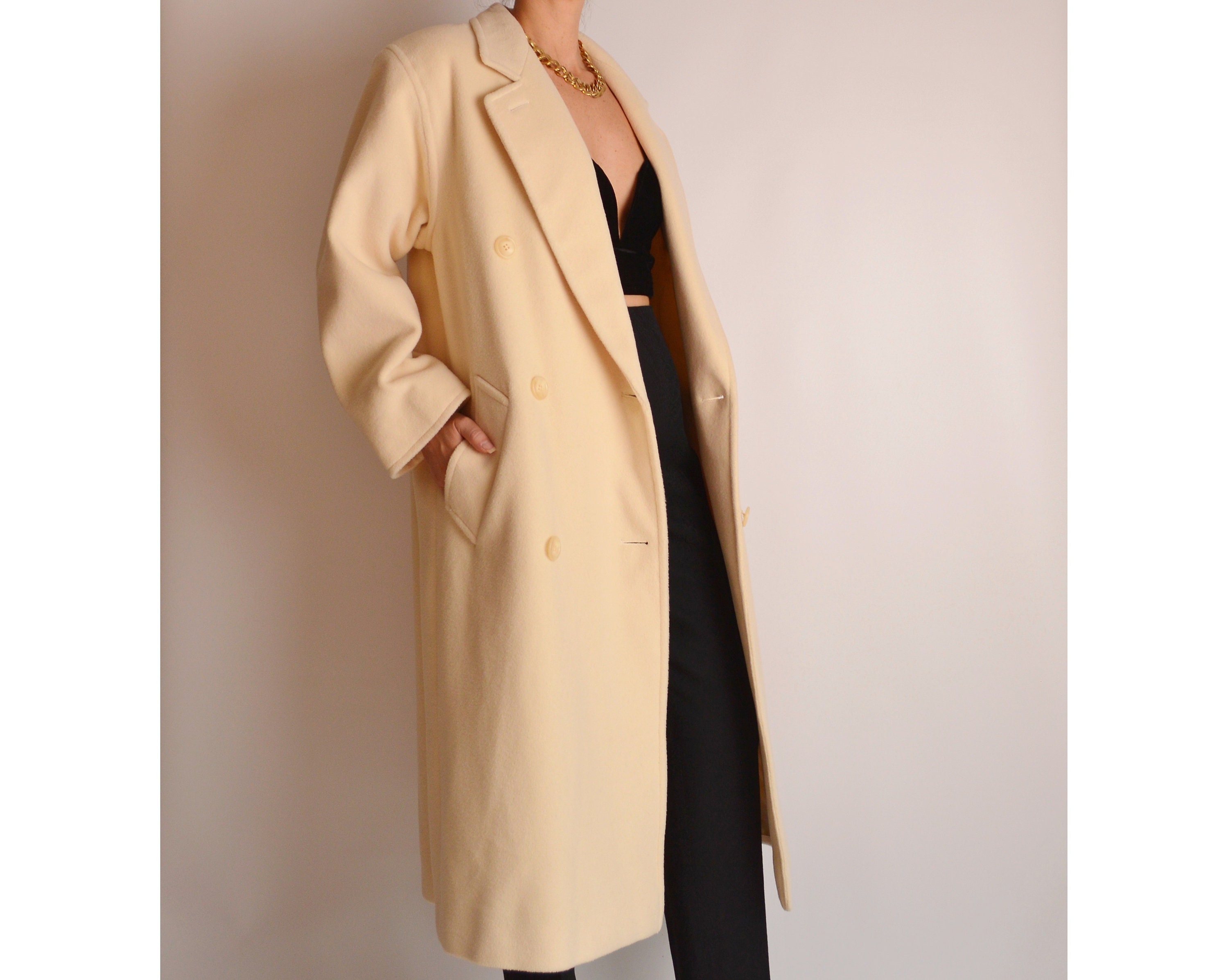 calvin klein tan coat