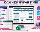 Social Media Management Template: Client CRM - content calendar image 1