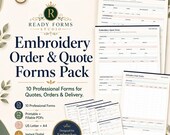 Embroidery Order Form & Embroidery Quote Pack - embroidery quote image 1