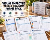 Visual Employee Task & Training Forms Pack - task tracker image 8
