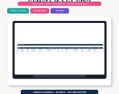 A digital product graphic displays a tablet screen showing a "Client & Pet CRM" spreadsheet with columns for contact, pet, and vaccination details.