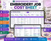 Embroidery Pricing & Cost Calculator in Excel: Embroidery Cost - embroidery pricing image 8