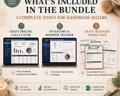 Handmade Seller Starter Bundle in Excel: Craft Pricing… - craft pricing image 2