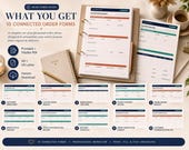 A flat lay shows a clipboard with a "Custom Order Request" form, a notebook, and several individual forms with green and orange accents, on a light wood surface with a coffee cup and plant.