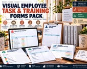 Visual Employee Task & Training Forms Pack - task tracker image 7