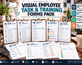 Visual Employee Task & Training Forms Pack - task tracker image 5