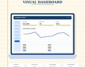 A laptop screen shows a dashboard with "Command Center" at the top, displaying revenue, open jobs, profit, and a performance overview graph.