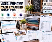 Visual Employee Task & Training Forms Pack - task tracker image 6
