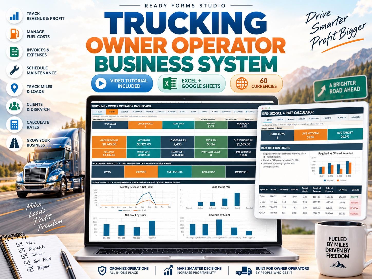 Trucking Business System - owner operator image 1