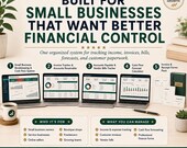 A marketing image showing how the finance bundle benefits small business owners, freelancers, and growing companies.