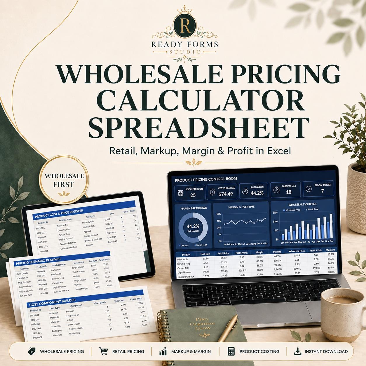 Wholesale Pricing Calculator Excel - wholesale pricing image 1