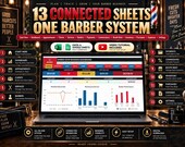 Barber Shop Business Management Spreadsheet - barber shop image 9