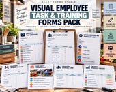 Visual Employee Task & Training Forms Pack - task tracker image 3