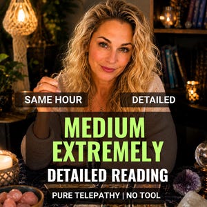 Same Hour Medium Psychic Reading, Honest Advice, Clairvoyant Prediction, Fast Accuracy, Telepathic Insight