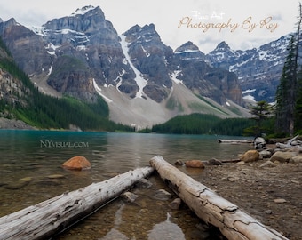 Moraine Lake - Banff National Park, Alberta Canada - Digital Painting