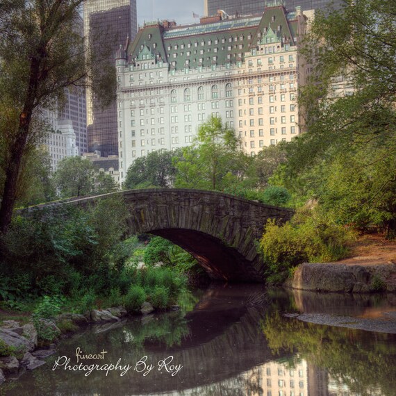Nyc Iconic Plaza Hotel Shot From Central Park Gapstow Bridge Etsy