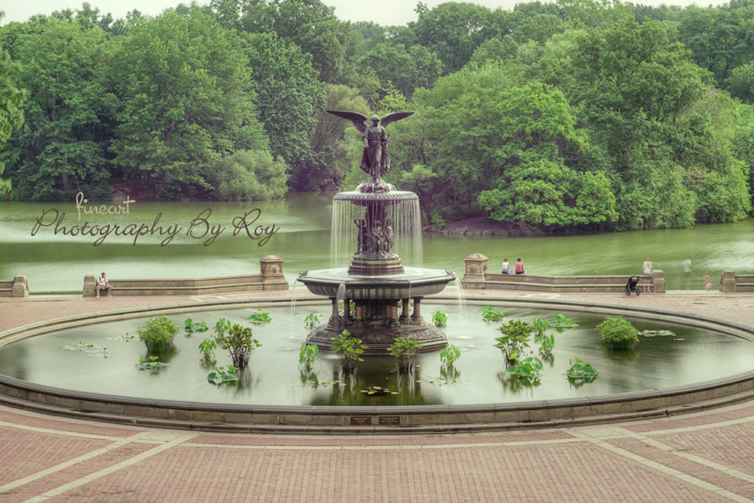 NYC Central Park Iconic Bethesda Fountain Photograph. 