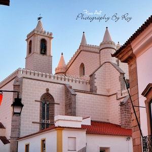 Igreja e Mosteiro de São Francisco Evora, Portugal. Original Fine Art Photography. Europe Evening architecture (Chapel of Bones)