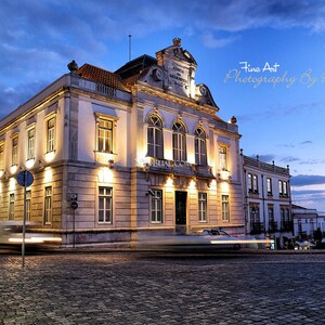 Evora evening, Portugal. Original Fine Art Street Photography. Europe cityscape