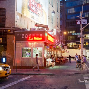 La Esquina NYC - &quot;The Corner&quot; at night. Manhattan New York City Original Soho photograph / print.
