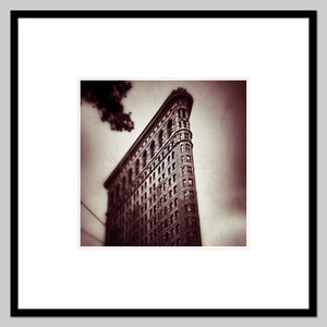 FlatIron Building Photo. NYC Classic/Vintage original photograph. Sepia flat iron Manhattan architecture image 2
