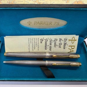 Parker 75 Sterling Silver Pen - Etsy