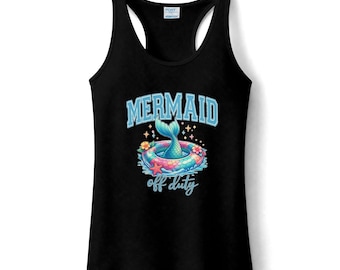 Mermaid Graphic Tank Top: Quick-Dry Beach and Gym Wear