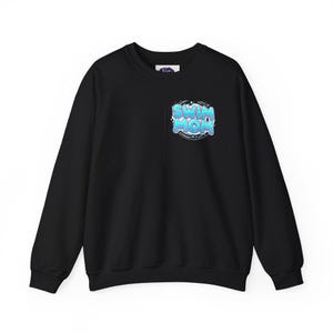 Surf Sweatshirt, Retro Comic Print, Colorful Coastal Style (S-5XL) image 13
