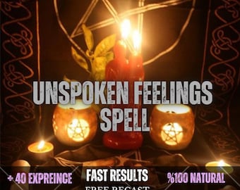 Unspoken Feelings Spell – Hidden Emotions Ritual, Love Confession Manifestation, Emotional Openness, Romantic Truth & Communication Energy