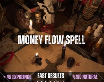 Money Flow Spell – Financial Abundance Ritual, Prosperity Manifestation, Money Attraction, Income Energy & Financial Road Opener
