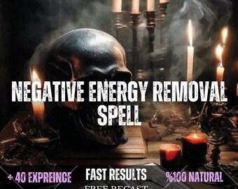 Negative Energy Removal Spell – Spiritual Cleansing Ritual, Energy Clearing, Protection, Peace, Fresh Start & Positive Energy