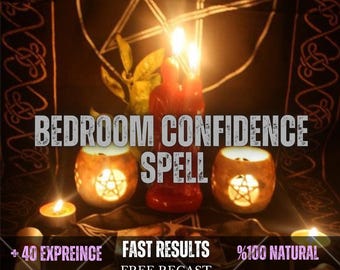 Bedroom Confidence Spell – Intimacy Confidence Ritual, Romantic Self-Esteem, Passion Energy, Couple Connection & Personal Magnetism