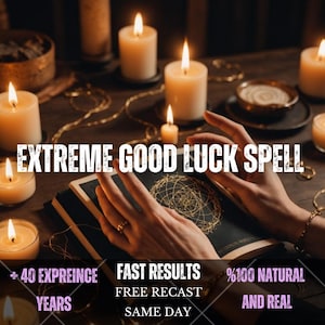 Extreme Good Luck Spell – Powerful Luck Attraction Ritual, Success Manifestation, Road Opener, Prosperity & Opportunity Energy