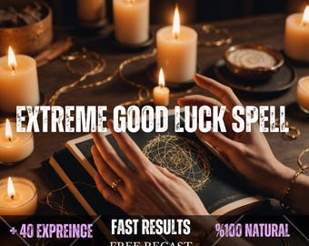 Extreme Good Luck Spell – Powerful Luck Attraction Ritual, Success Manifestation, Road Opener, Prosperity & Opportunity Energy