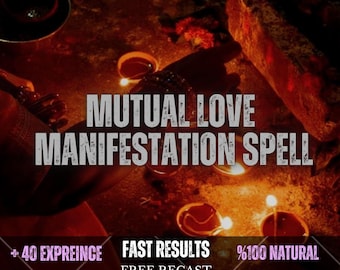Mutual Love Manifestation Spell – Reciprocal Love Ritual, Emotional Connection, Romantic Harmony, Relationship Attraction & Heart Opening