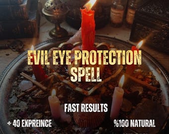 Evil Eye Protection Spell, Spiritual Protection Ritual, Aura Shield Manifestation, Negative Energy Cleansing