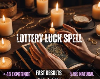 Lottery Luck Spell – Good Fortune Ritual, Lucky Energy Manifestation, Abundance, Prosperity & Positive Opportunity Spell