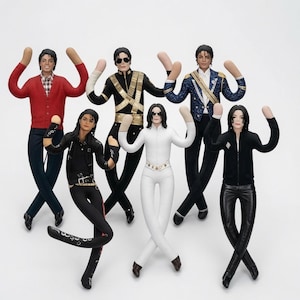 Michael Jackson Figuren Komplette Kollektion - Tanzpose - Sammlerpuppe